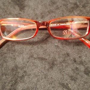 Bellagio  eye glass frames. New. Marbled maroon